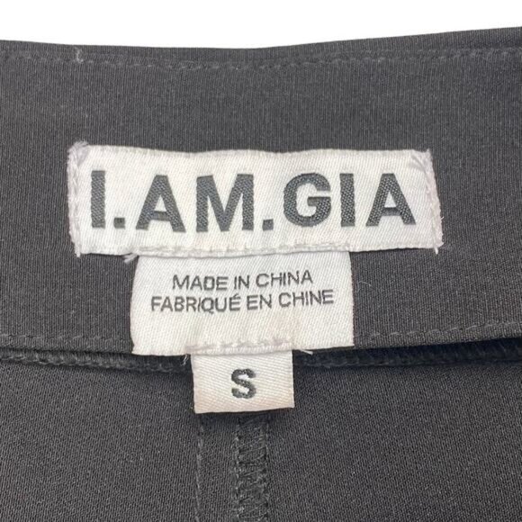 I.AM.GIA High Waisted Reflective Cut Out Front Zip Pant Sz Small - Picture 8 of 9